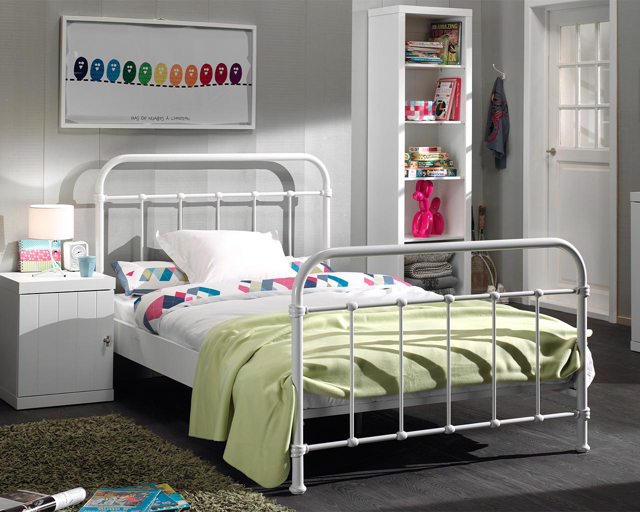 City Metal Small Double Bed 120x200cm - Image 3