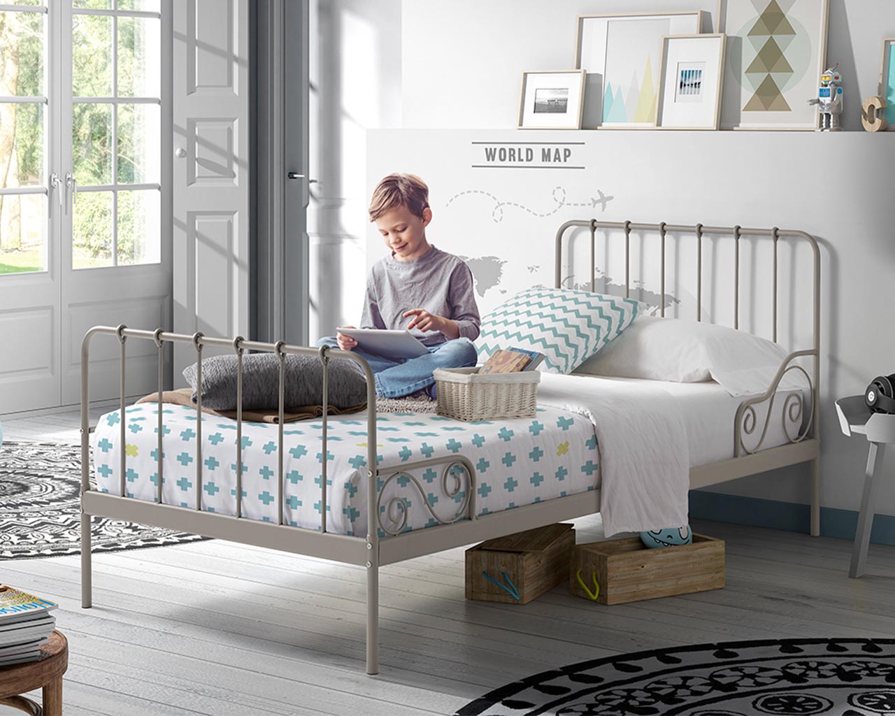 Paris Metal Single Bed - Image 5