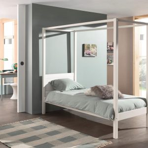 Alternative view of Kari Four Poster Bed White