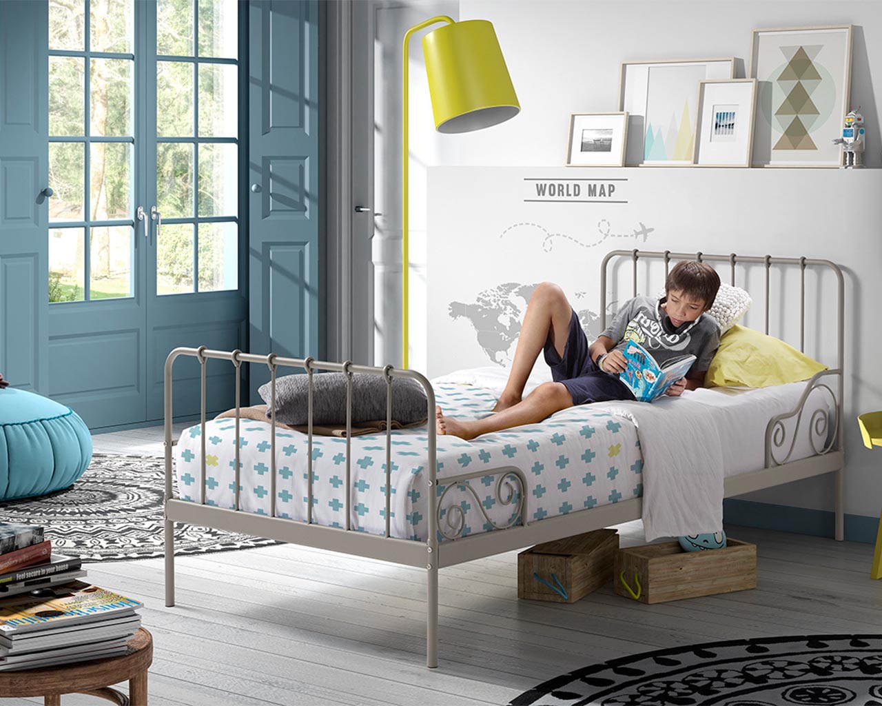 Paris Metal Single Bed - Image 4