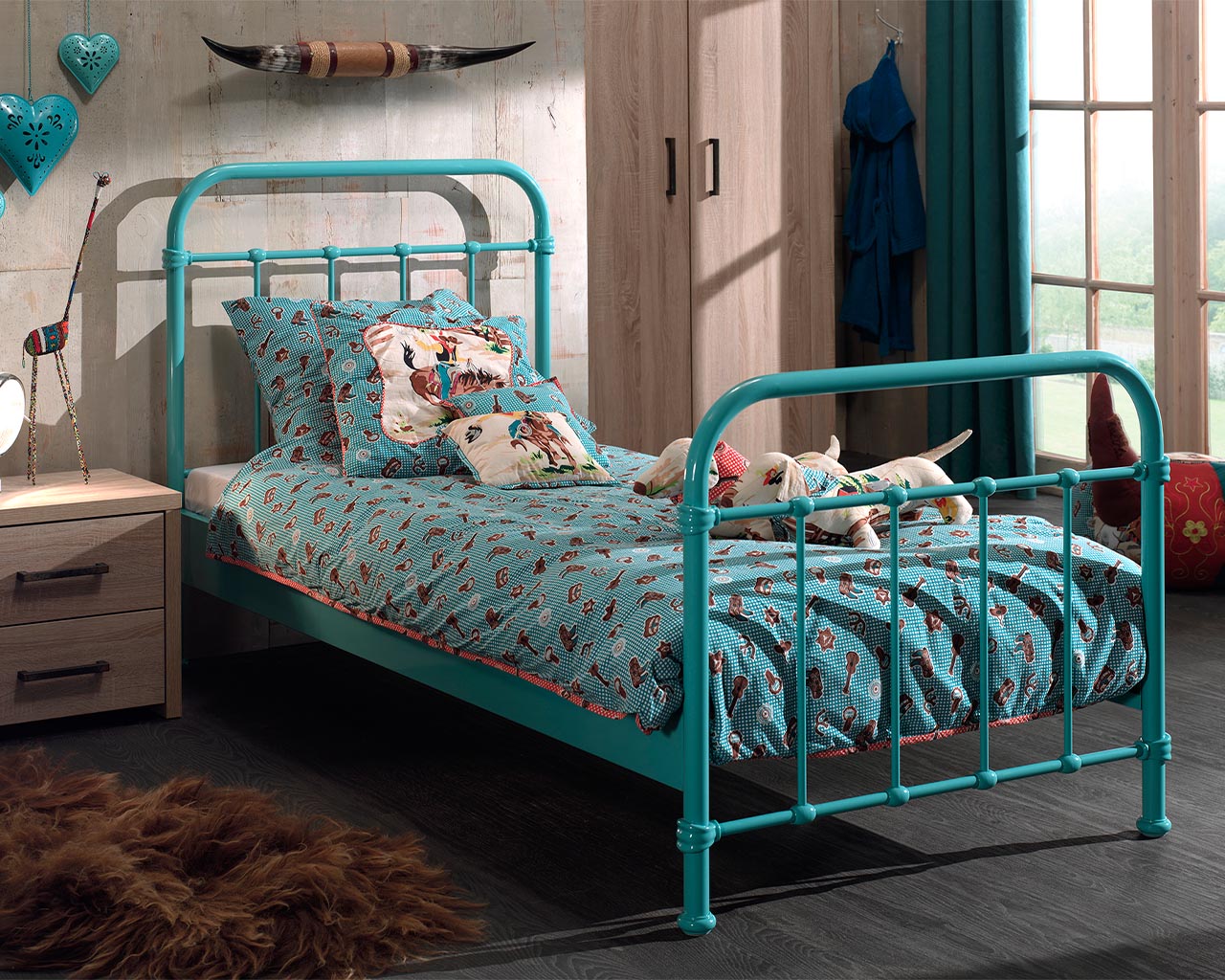 City Metal Single Bed - Image 7