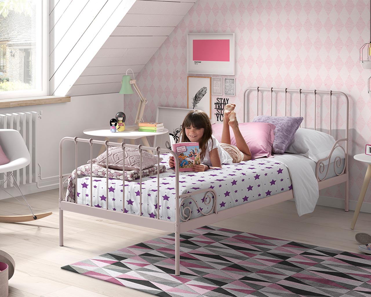 Paris Metal Single Bed - Image 7