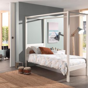 Kari Four Poster Bed White