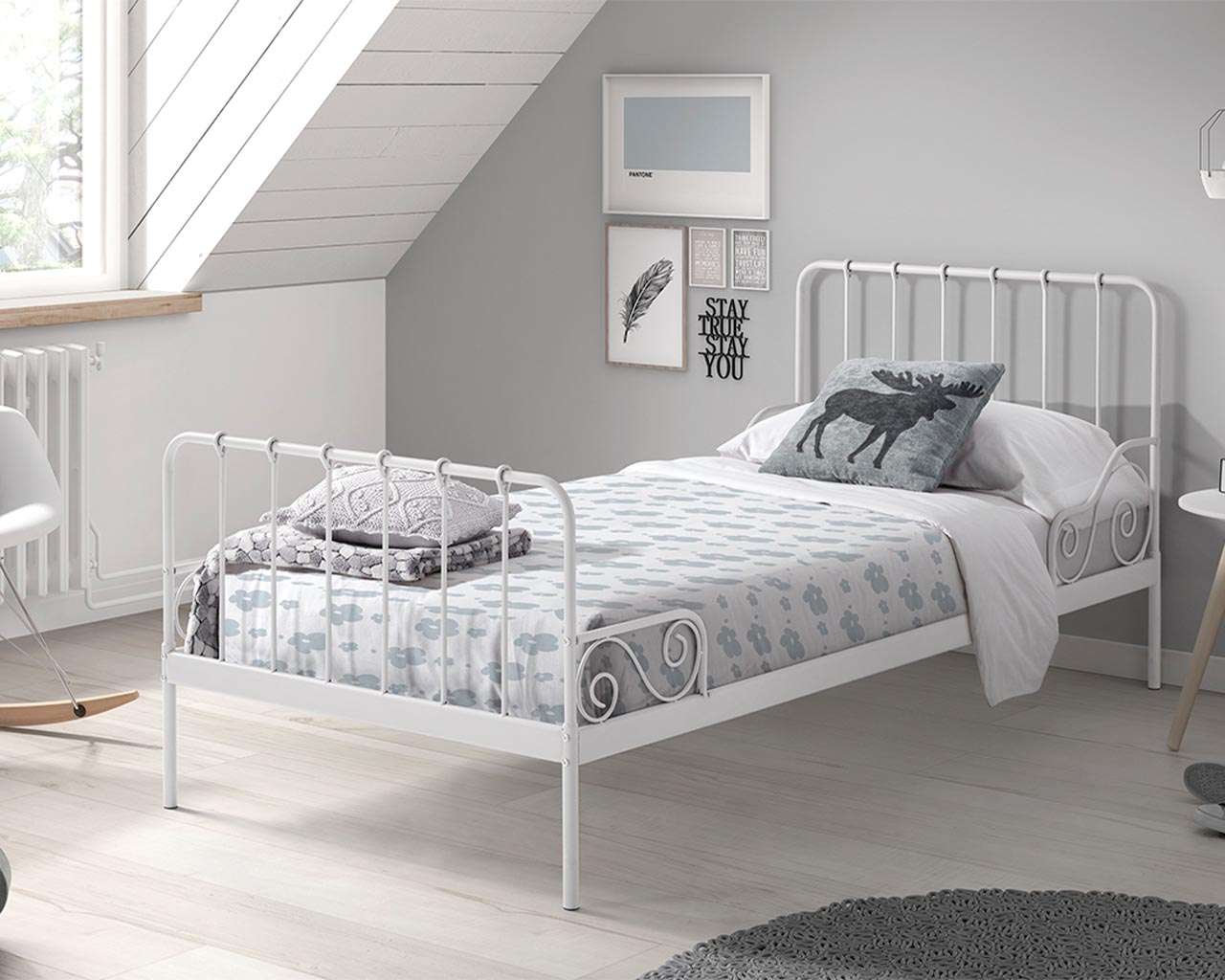 Paris Metal Single Bed