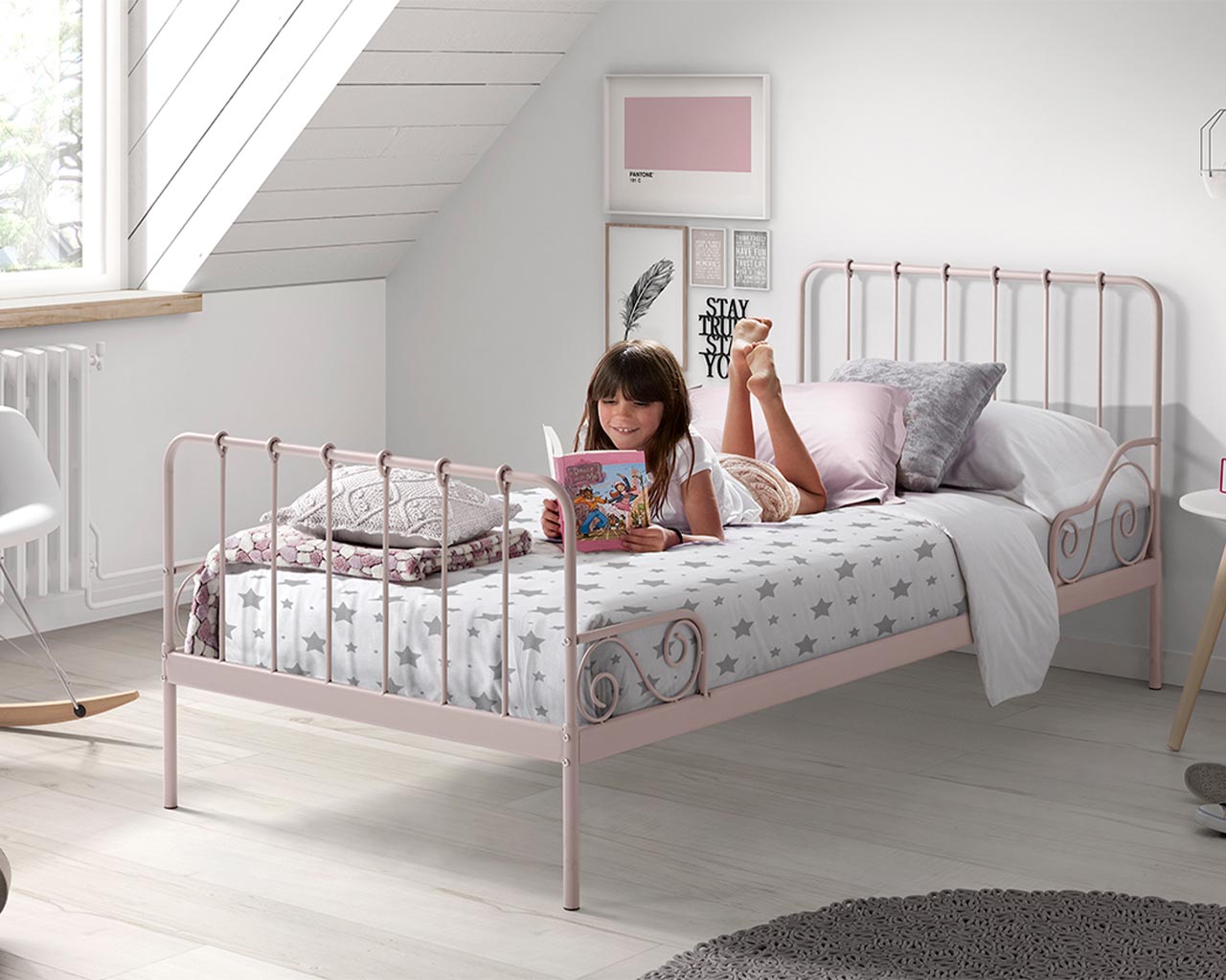 Paris Metal Single Bed - Image 8