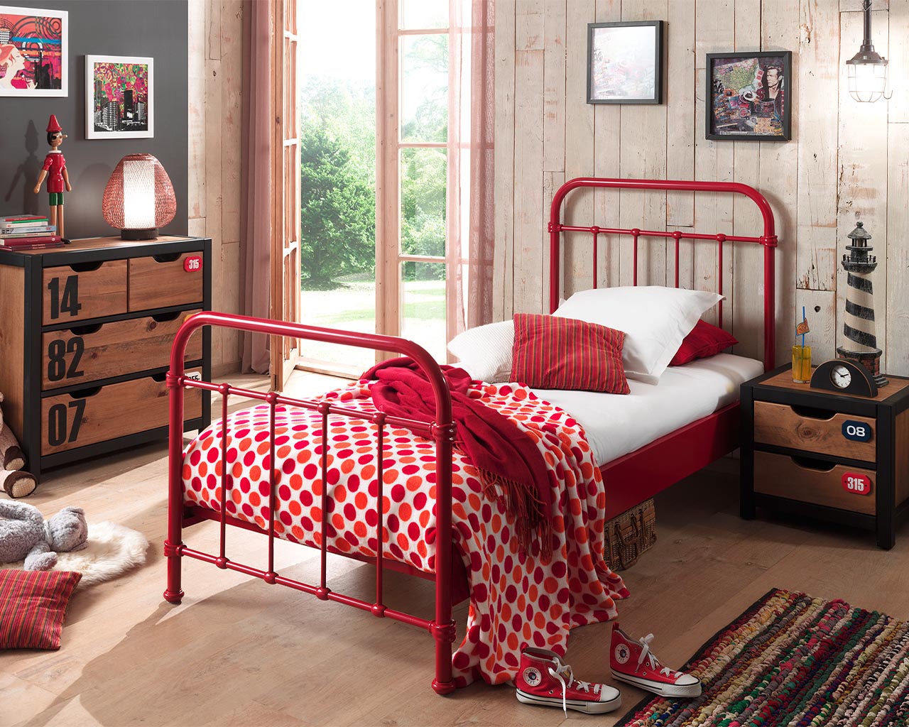 City Metal Single Bed - Image 9