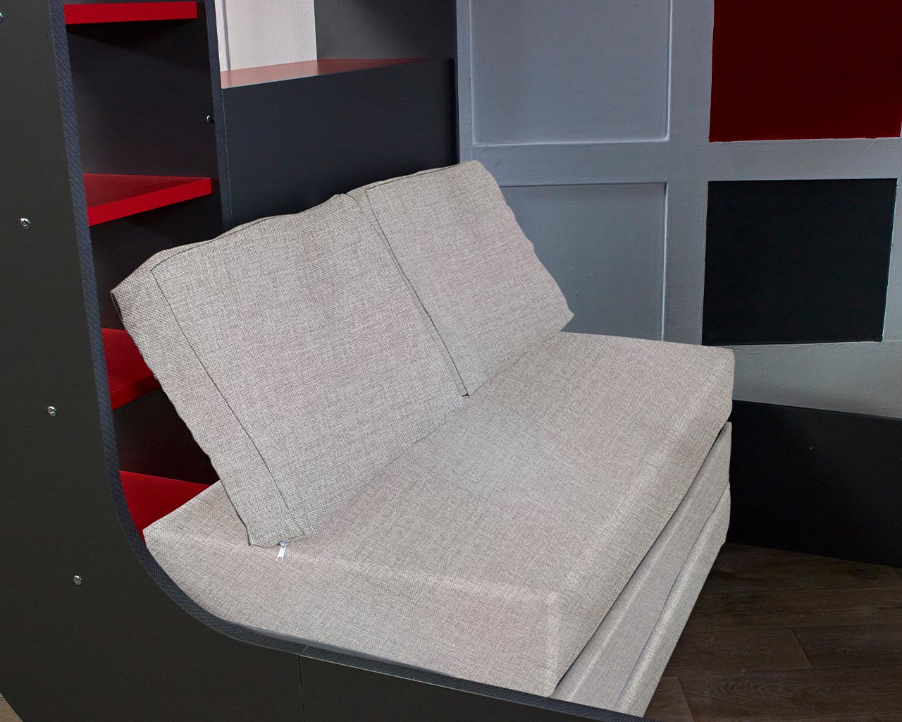 Podbed Gaming Highsleeper with Chair Bed 120x200cm - Image 5