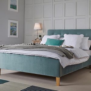 Romilly Velvet Double Bed - Image 3
