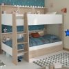 Transform your child's bedroom into an organized and adventurous space with the Parisot Shelter Bunk Bed with Drawer. This thoughtfully designed bunk bed goes beyond just sleeping arrangements – it's a complete storage and style solution that kids will love and parents will appreciate. The contemporary white and natural wood finish blends seamlessly with any décor, while the integrated shelving on both levels keeps favourite books, toys, and bedtime essentials neatly organized and within easy reach. What really sets this bunk bed apart is the convenient pull-out drawer beneath the lower bunk – perfect for stashing extra bedding, seasonal clothes, or toy collections. The sturdy construction ensures safety and durability, while the wide, angled ladder makes climbing up to the top bunk both easy and secure. Whether you're furnishing a shared room for siblings or creating the ultimate sleepover spot, the Parisot Shelter Bunk Bed with Drawer offers the perfect combination of fun, function, and smart storage solutions – all in one stylish package that will grow with your children.