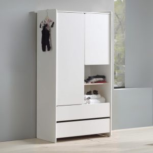 Sherbert White 2 Door Wardrobe
