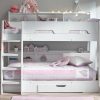 Add a magical touch to your bedroom with the Stellar Bunk Bed, finished in a stylish white effect foil. With handy shelves along the back wall of each bed and a small underbed storage drawer it is the perfect place to hold all your favourite toys, books and an alarm clock. With cleverly designed cut out handles and glow in the dark strips on the steps for extra safety, this stylish bunk bed is perfect for any bedroom. The lower bed is close to the ground, making it a great place for smaller children to practice their tricks and catch up on sleep.