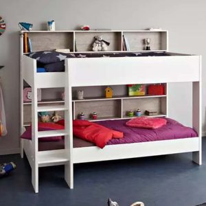 Alternative view of Tam Tam 3 White / Grey Bunk Bed