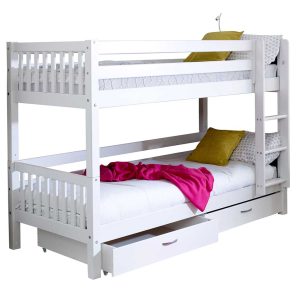 Alternative view of Nordic Bunk Bed 2 with under bed drawers