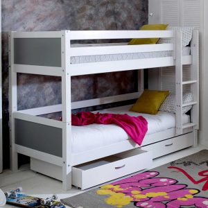 Alternative view of Nordic Bunk Bed 2 with under bed drawers