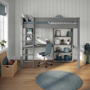 Stompa Classic Highsleeper with Desk, Shelving & Bookcase - Image 4