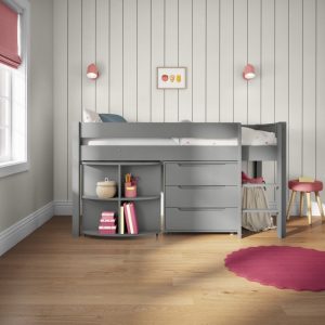 Stompa CK Midsleeper Bed with Pull Out Desk and Chest - Image 3