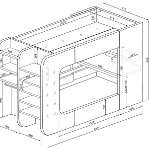 Podbed Gaming Highsleeper 90x200cm - Image 10