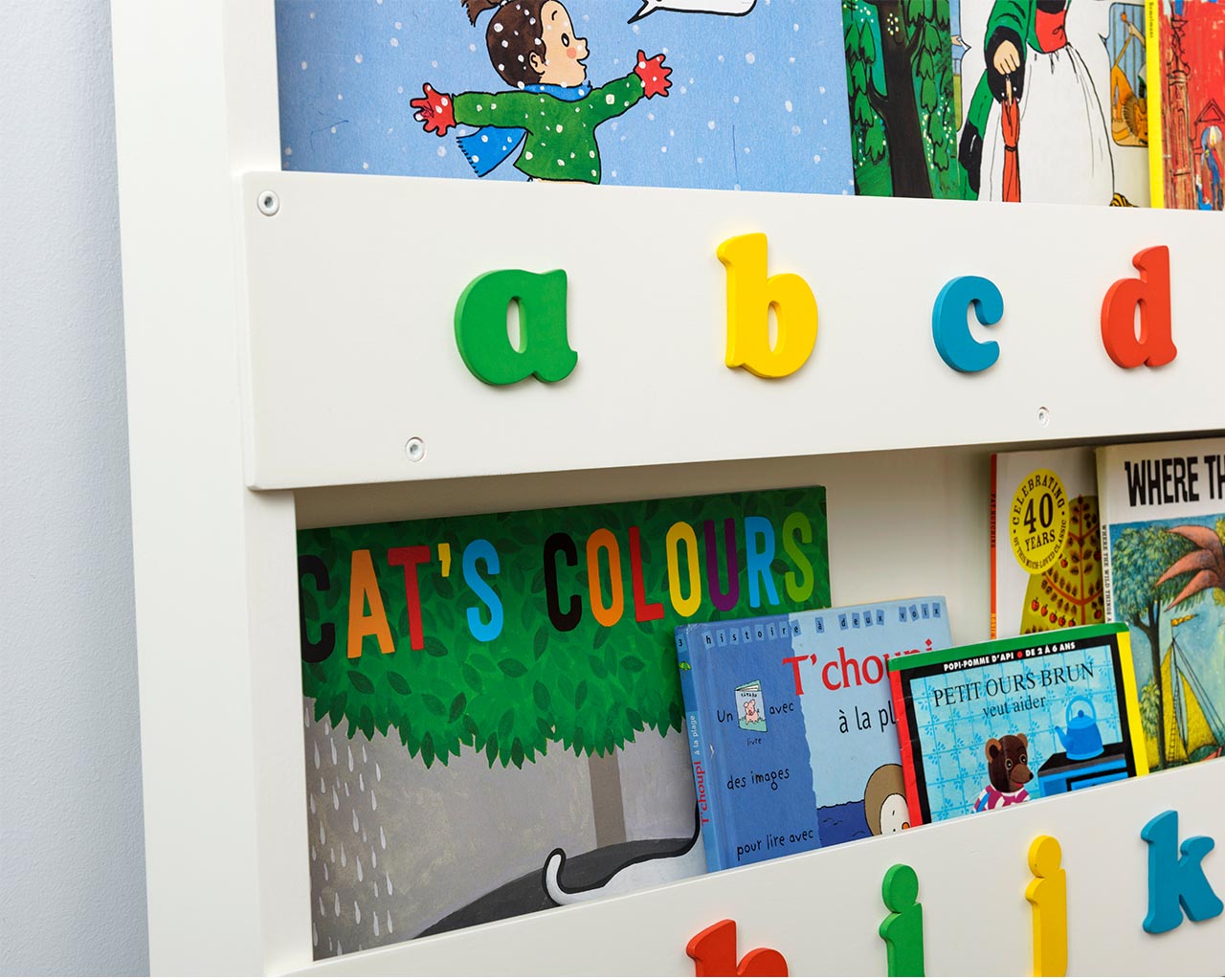 Open Facing Bookcase with lowercase letters - Image 24