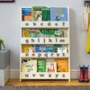 Open Facing Bookcase with Pale Grey lowercase letters