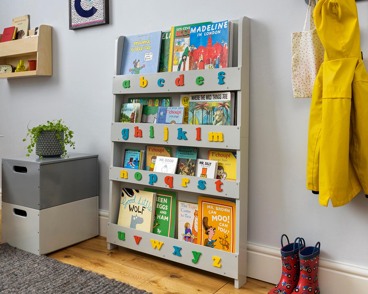 Open Facing Bookcase with lowercase letters - Image 8