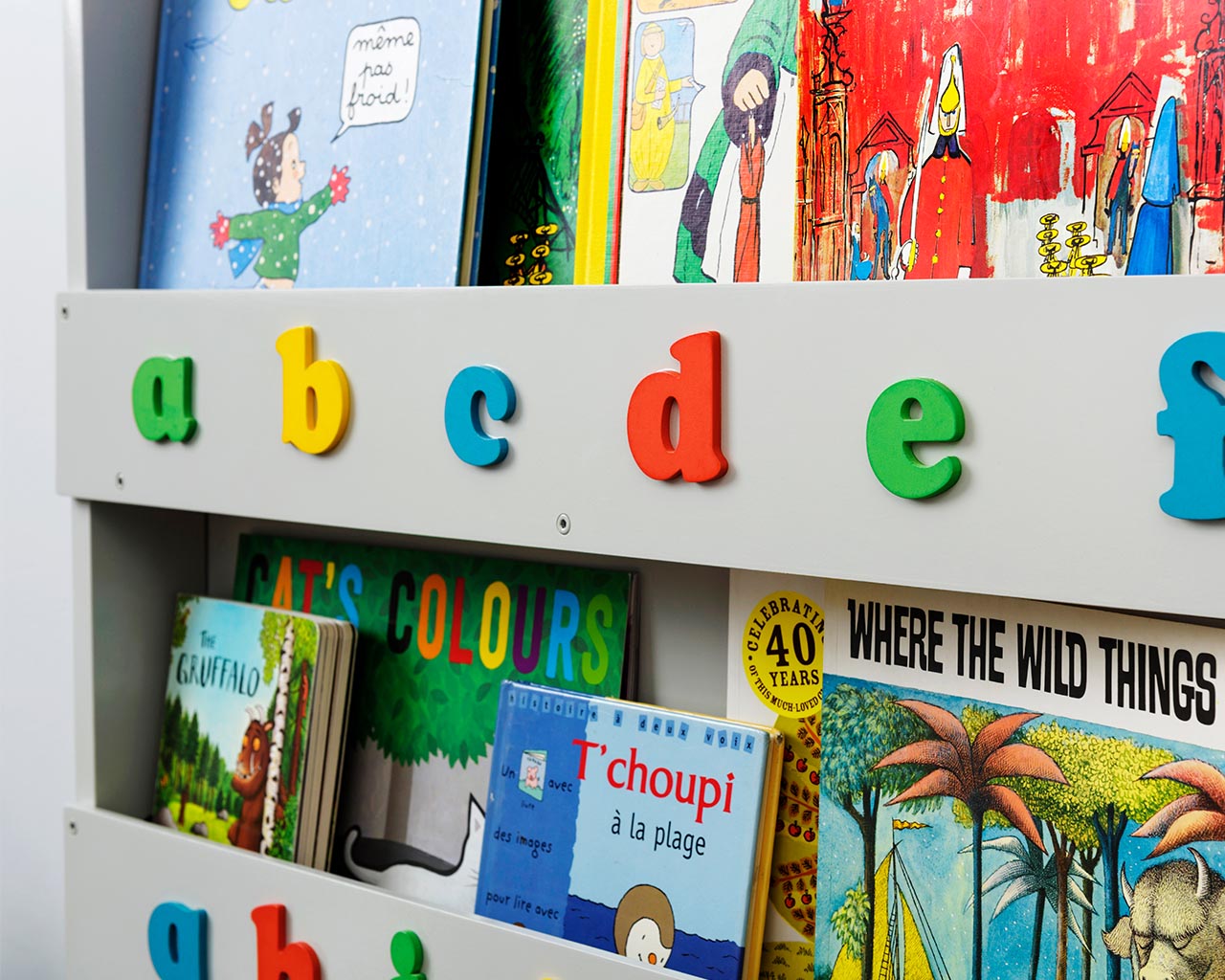Open Facing Bookcase with lowercase letters - Image 20