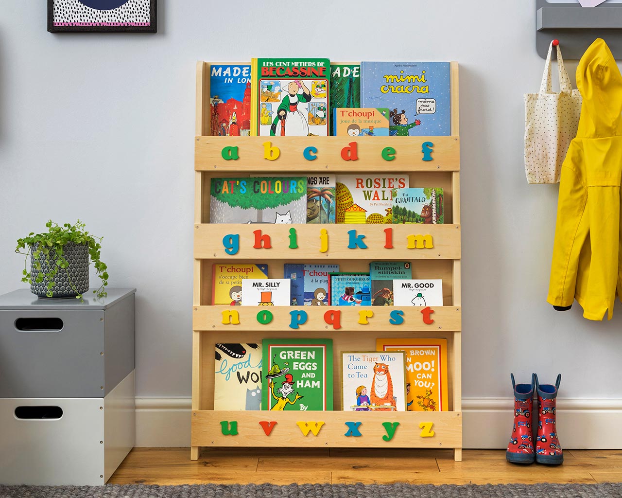 Open Facing Bookcase with lowercase letters - Image 15