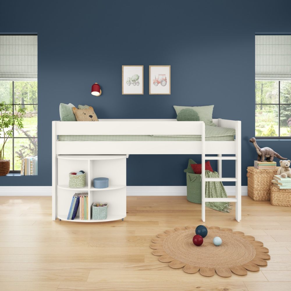 Stompa Uno 1 Midsleeper Cabin Bed with Pullout Desk - Image 4