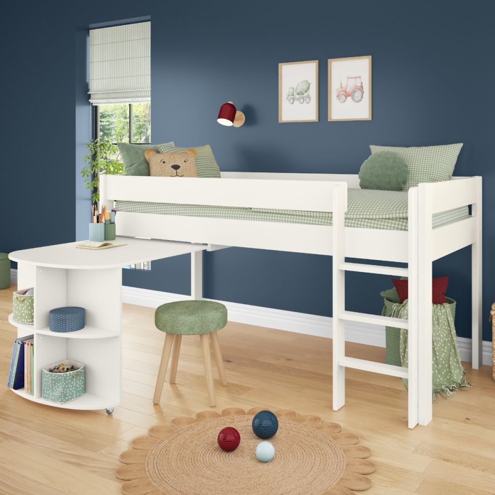 Stompa Uno 1 Midsleeper Cabin Bed with Pullout Desk - Image 2