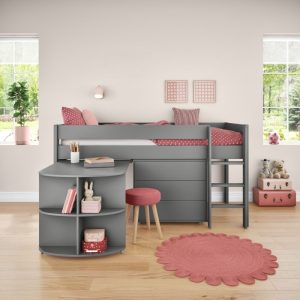 Stompa Uno 10 Midsleeper Cabin Bed with Pullout Desk and Chest - Image 7