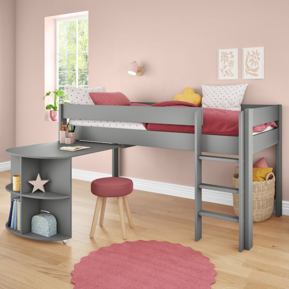 Stompa Uno 1 Midsleeper Cabin Bed with Pullout Desk - Image 5