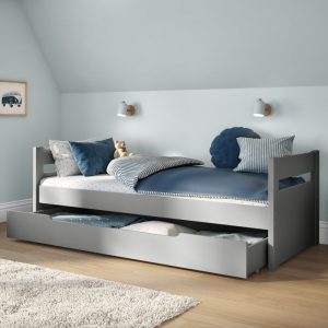 Stompa Uno Cabin Bed with Trundle in Grey