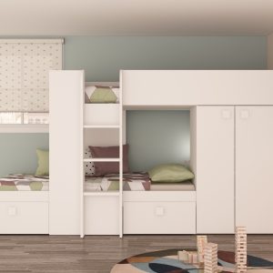 Barca White Bunk Bed - Image 3