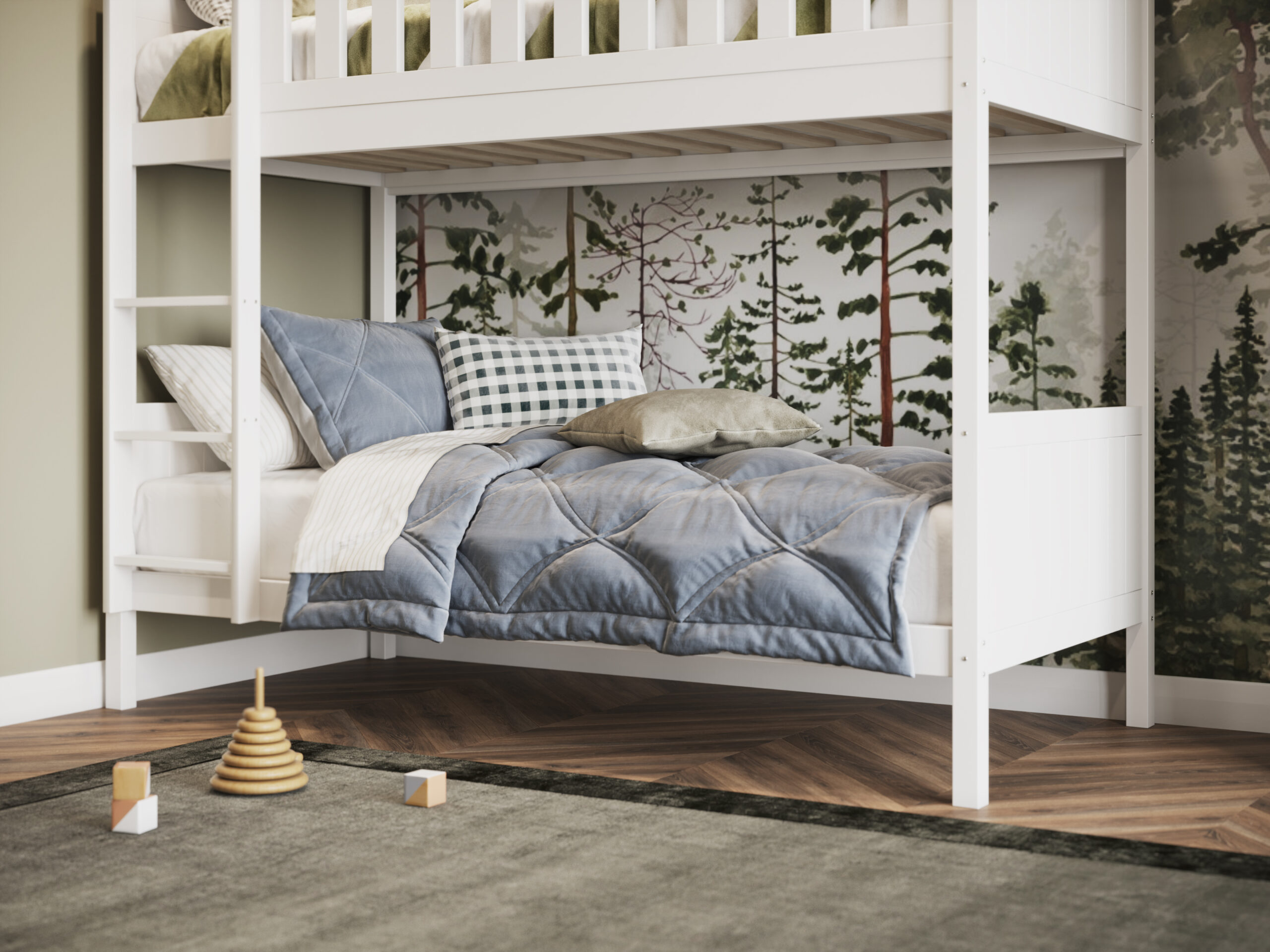 Ashley White Bunk Bed - Image 3