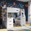 Jubilee Storage Sleeper Bed - White