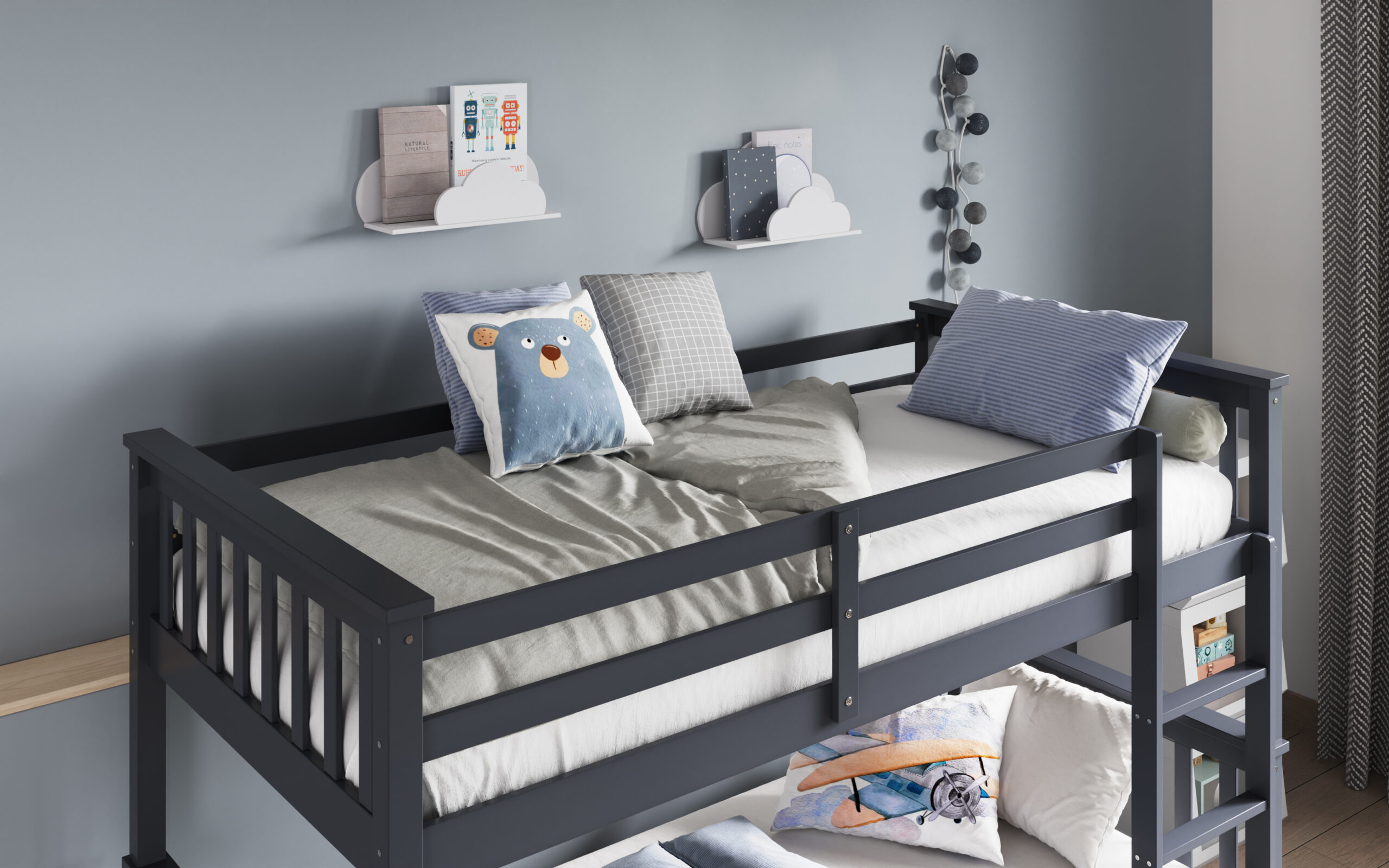 Bowood Bunk Bed - Grey - Image 2