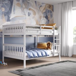 Daisy Small Double Bunk Bed - White