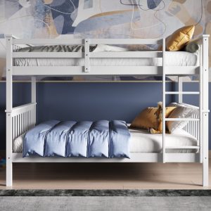 Daisy Small Double Bunk Bed - White - Image 3