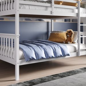 Daisy Small Double Bunk Bed - White - Image 4