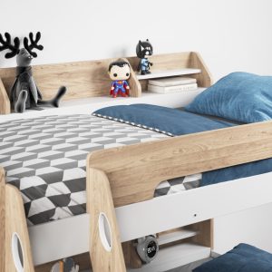 Alternative view of Soho Triple Bunk Bed Oak