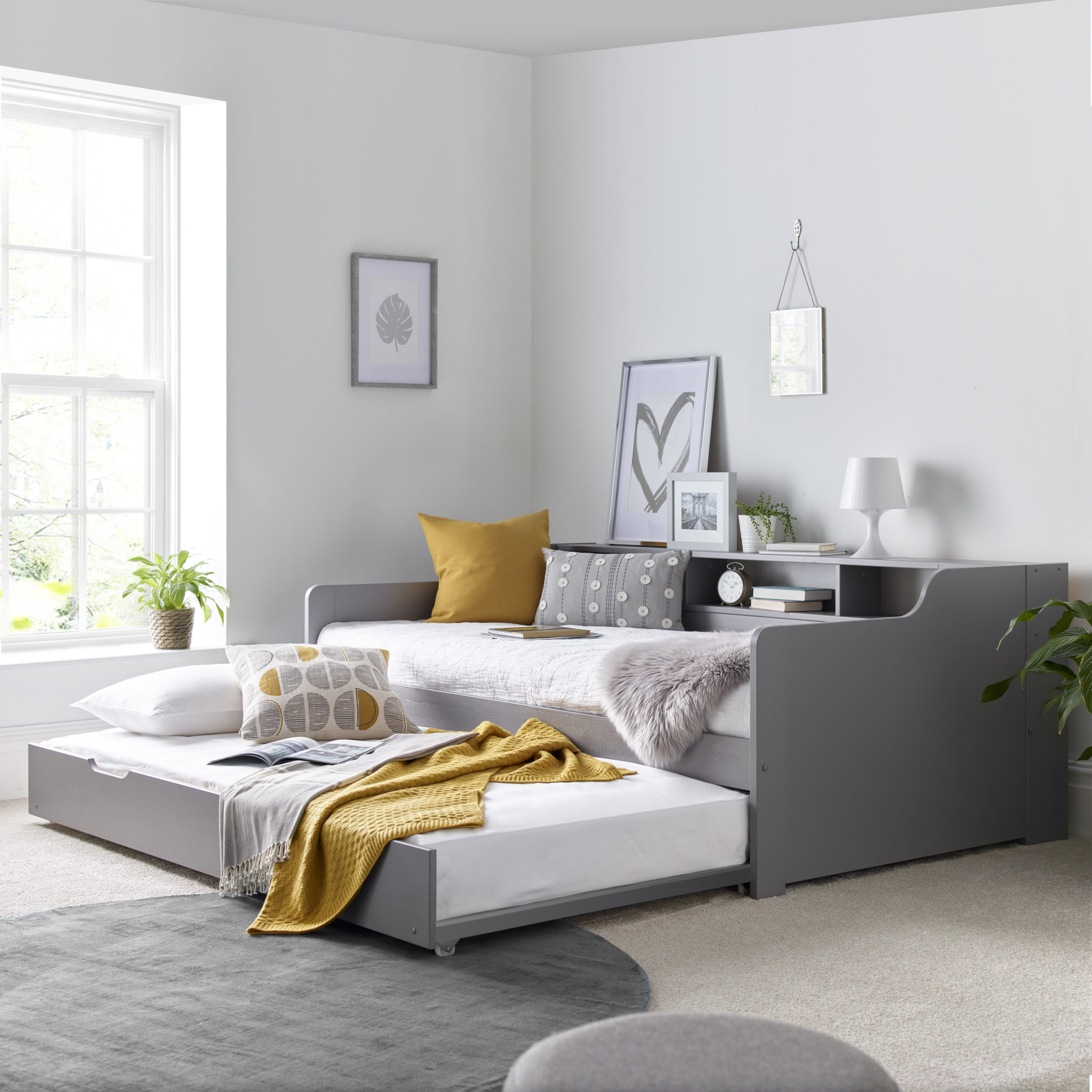 Mercury Grey Guest Bed with Trundle - Image 5
