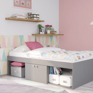 Alternative view of Paddington Low Cabin Bed - Grey