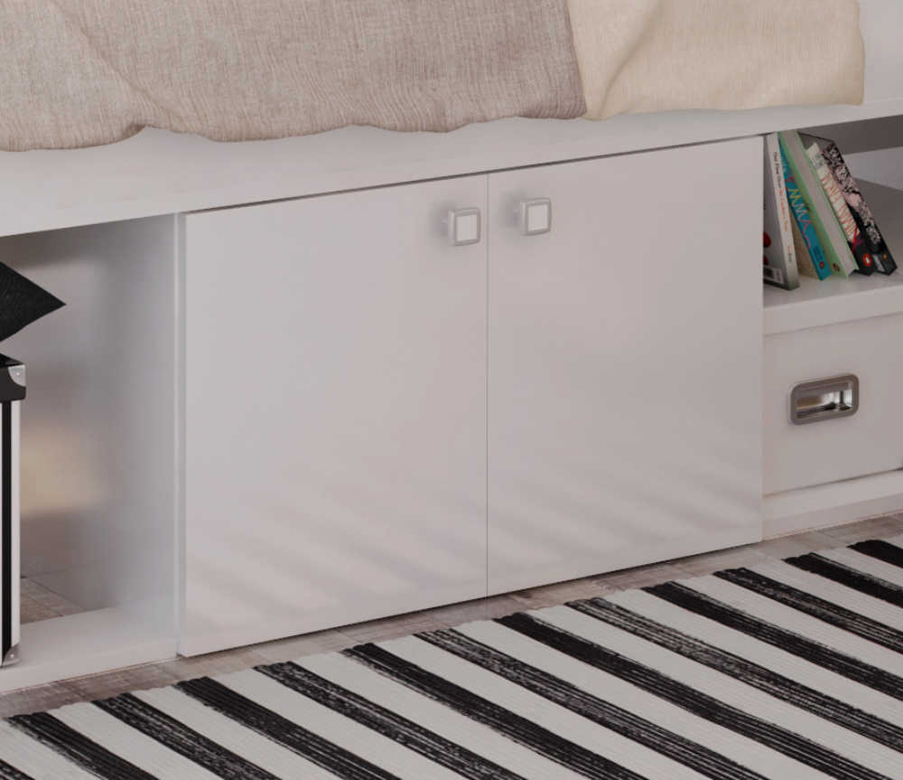 Paddington Low Cabin Bed - White - Image 3