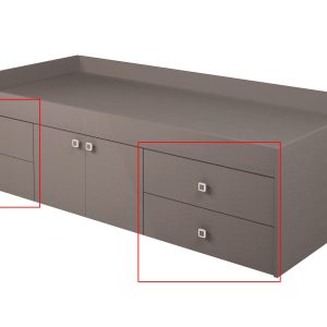 Merlin Captain's Cabin Bed - Grey - Image 3