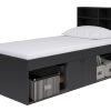 Vienna Storage Cabin Bed – Black