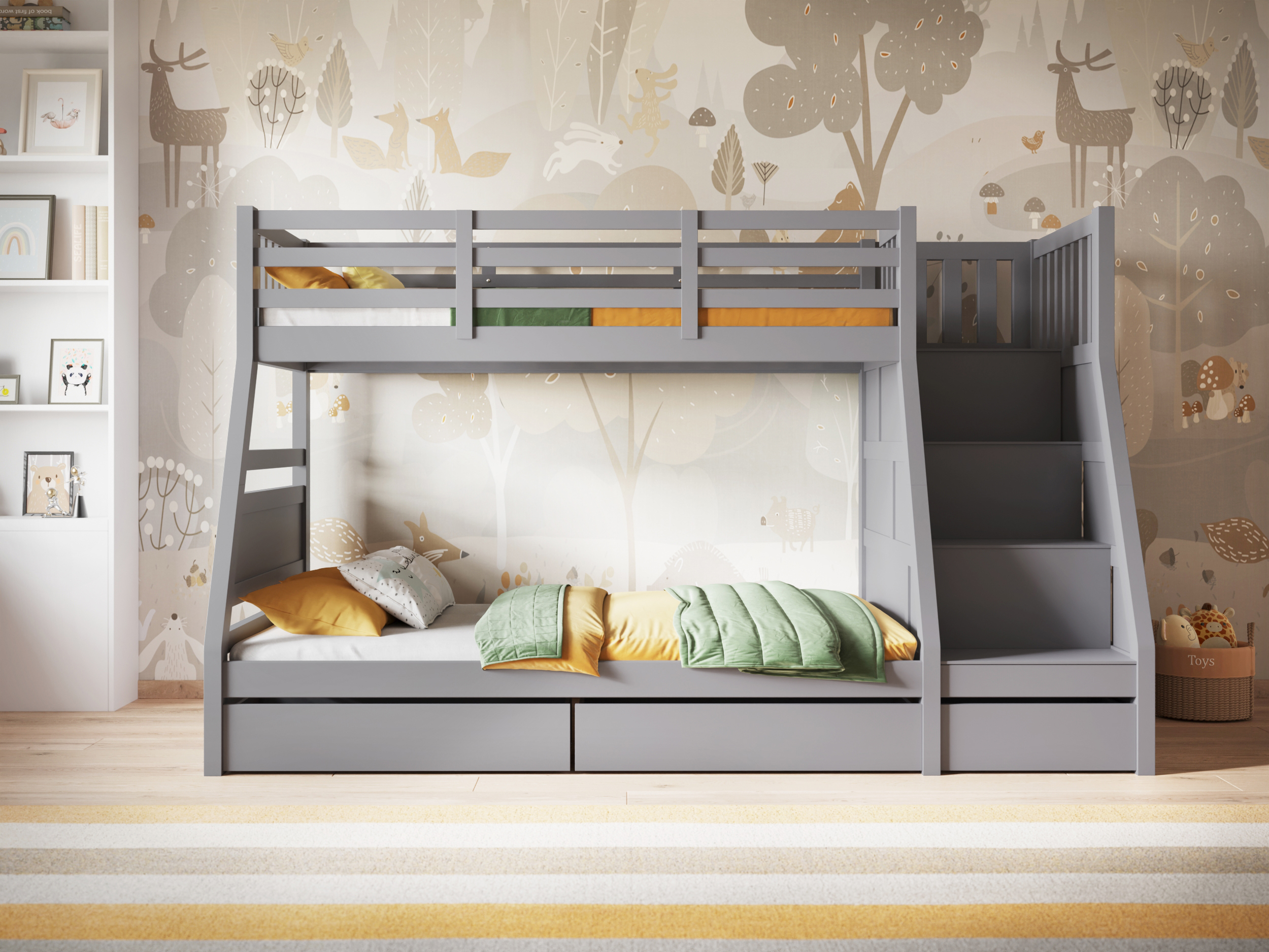 Fargo Grey Triple Bunk Bed - Image 3