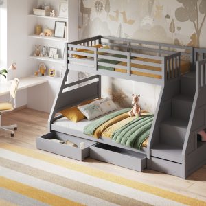 Alternative view of Fargo Grey Triple Bunk Bed