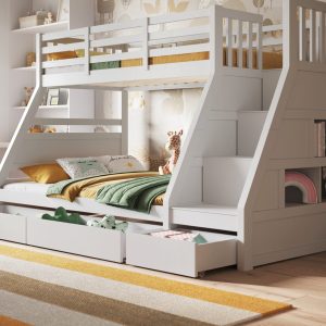 Alternative view of Fargo White Triple Bunk Bed