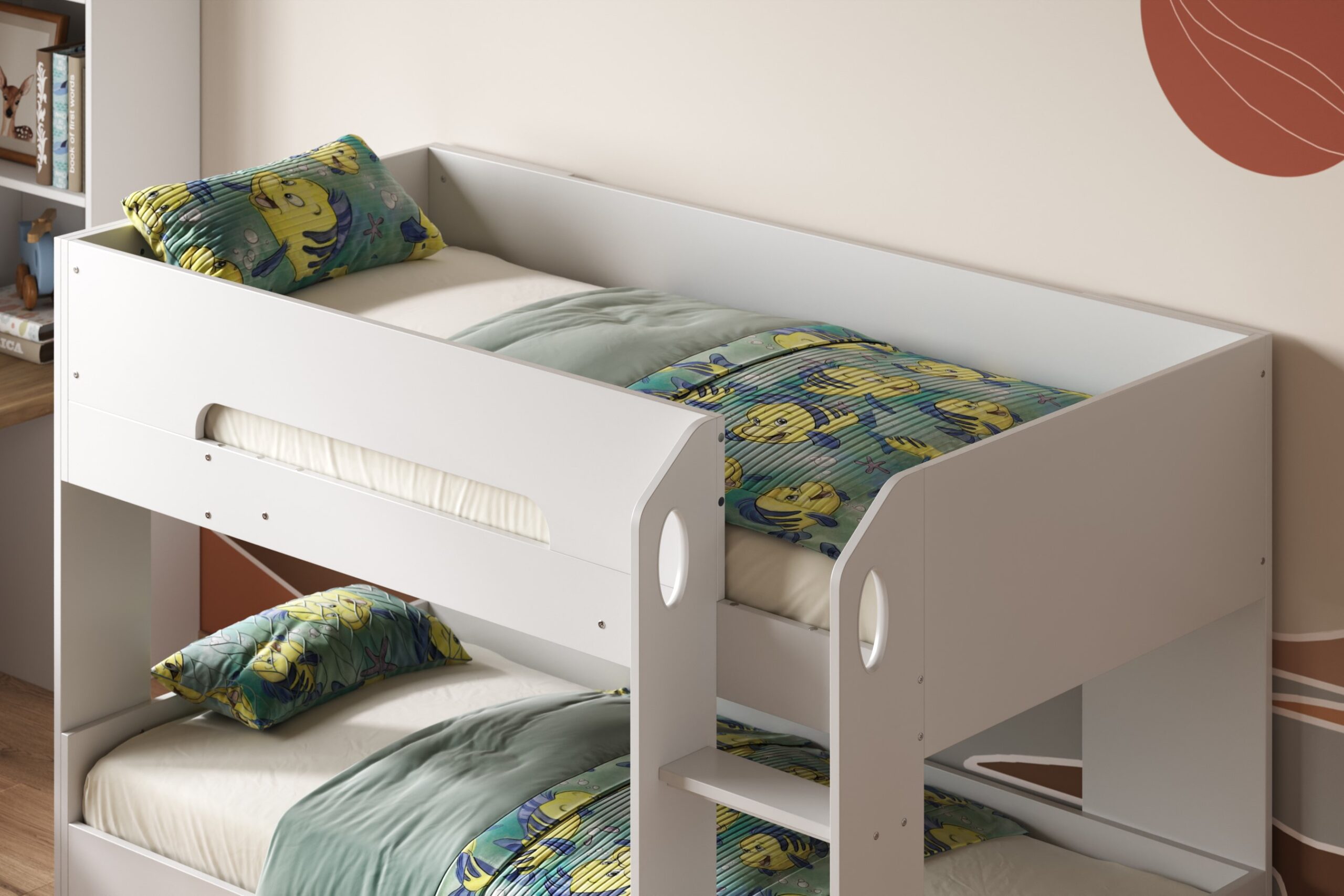 Brooklyn Pod Bunk Bed - White - Image 3