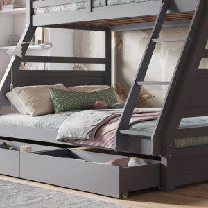 Alternative view of London Triple Bunk Bed - Grey