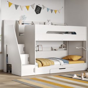 Alternative view of Sherbert Staircase Bunk Bed - White